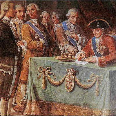 Timeline: España en la órbita francesa. El reformismo y la política centralizadora de los borbones. 1700-1788