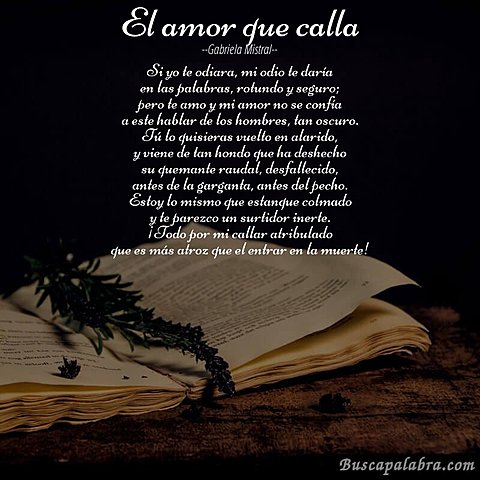 El amor que calla.
