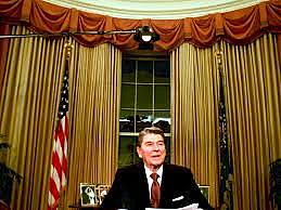 Reagan says farewell