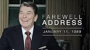 Reagan says farewell