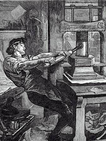 La invención de la imprenta de Gutenberg