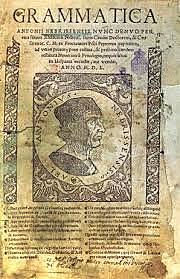 La publicación  de la primera gramática en una lengua vulgar europea