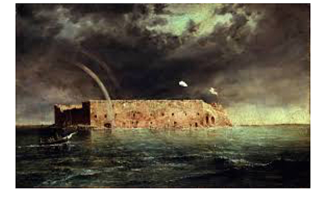 The south attacks Fort Sumter