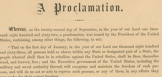 Emancipation Proclamation