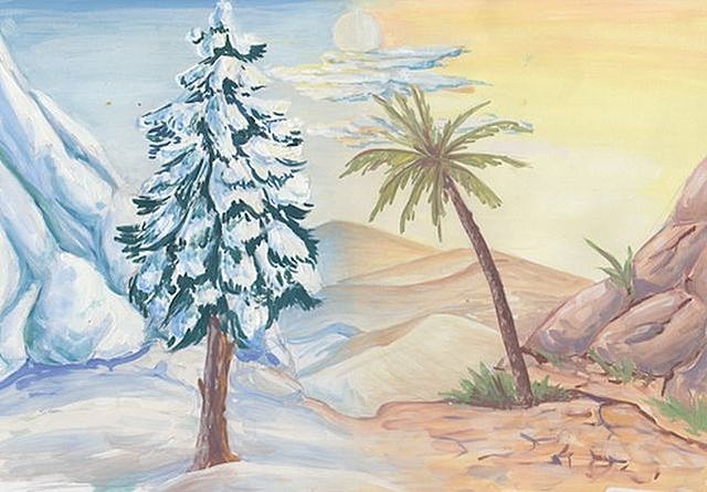 На севере диком стоит одиноко…