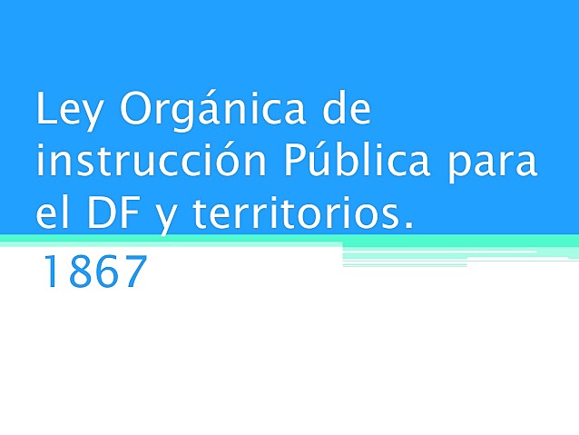 Ley de instrucción Publica