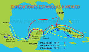 Expedición española a México.