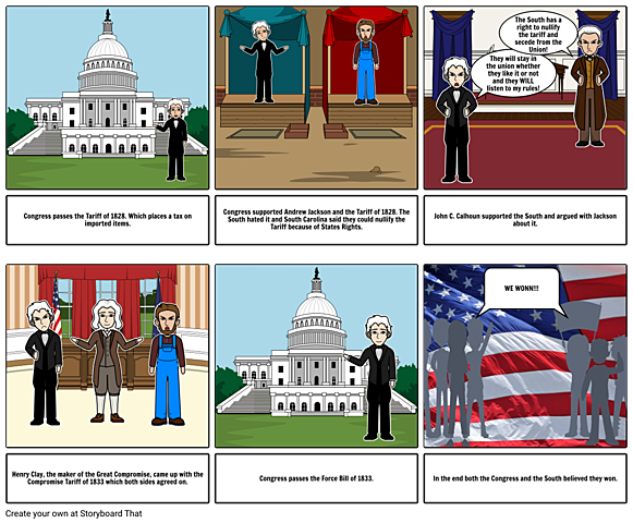 Congress passes Henry Clay's compromise tariff.