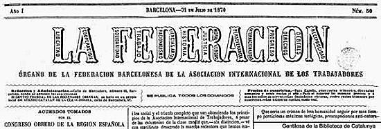 La Dirección Central pasó a llamarse “Centro Federal de las Sociedades Obreras de Barcelona”