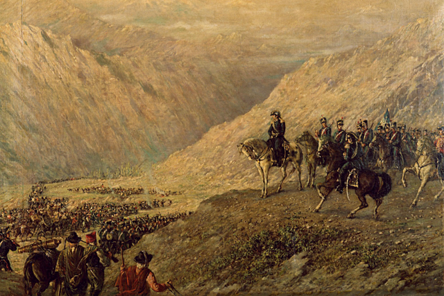 Jose de San Martin frees Peru from Spain