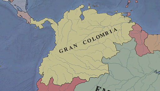 Bolivar’s Gran Columbia gains its independence