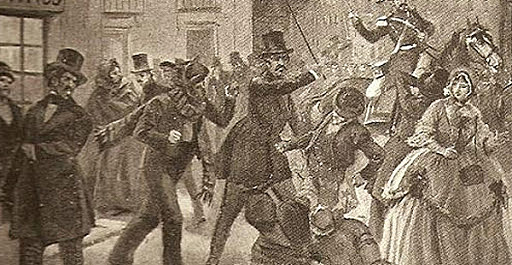 Protesta estudiantil en la Noche de San Daniel