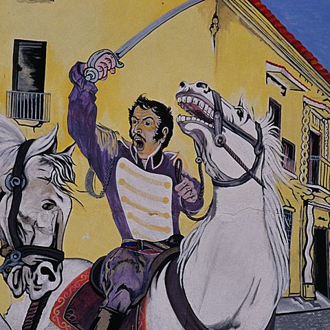 Bolivar and his soldiers begin Venezuela’s fight for independence