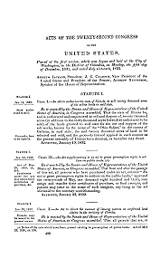 Congress Passes Preemption Acts