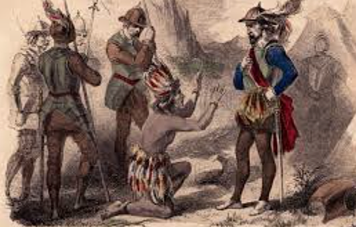 The Inca fall under Pizarro