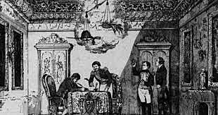 Tratado de Fontainebleau para el reparto de Portugal entre España y Francia.