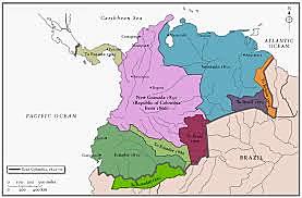 Bolivar’s Gran Columbia gains its independence