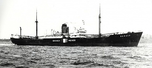 El buque Oaxaca de México fue torpeado por submarinos alemanes.