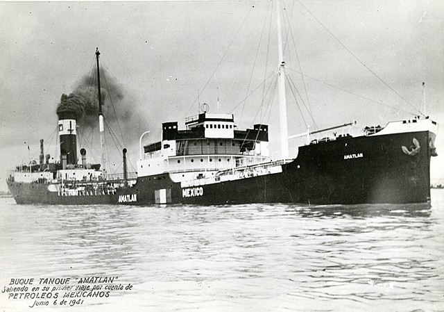 El buque mexicano Amatlán fue hundido por los alemanes