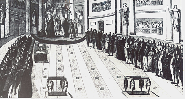 Restauración del absolutismo y persecución de los liberales.