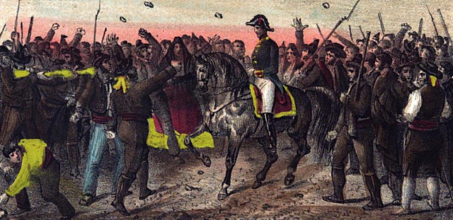 Inicio de los pronunciamientos liberales