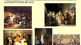 Timeline: BLOQUE 5: Crisis de la monarquía borbónica. La Guerra de la Independencia y los comienzos de la revolución liberal. La Constitución de 1812.