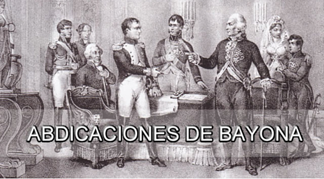 Abdicaciones de Bayona. José I Bonaparte rey de España