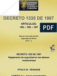 DECRETO 1335 DE 1987