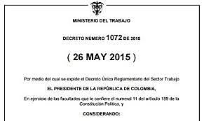 Decreto 1072 de 2015