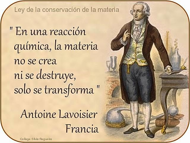 Ley de la conservación de la materia