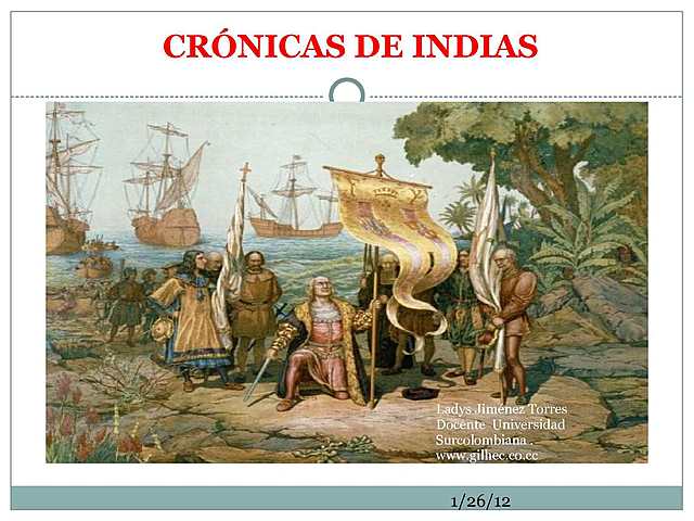 Las Crónicas de Indias