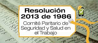 Resolución 2013 de 1986
