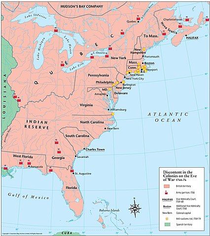 Discontent in the 13 Colonies