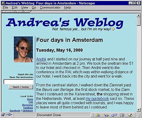 Nace el término Weblog