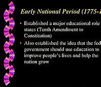 The Early National Period (1775 - 1820)