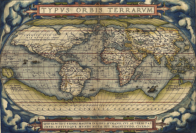 Abraham Ortelius produces a map