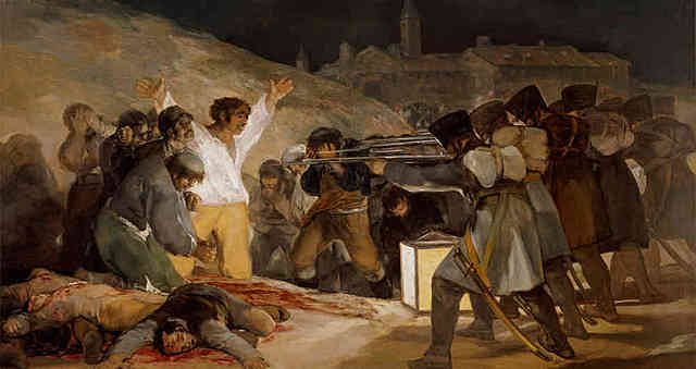 Cuadro del 3 de mayo de 1808 de Madrid