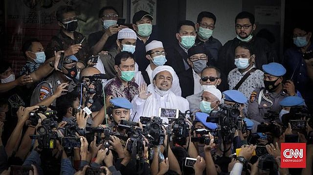 Kronologi Muhammad habib Rizieq di Tahan