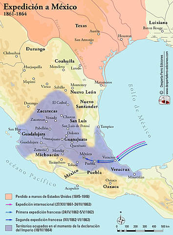 Expedición española a México.