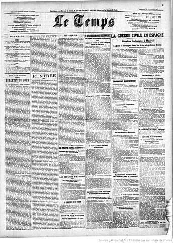 Le Temps ( «Время»)