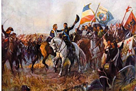 Jose de San Martin frees Peru from Spain