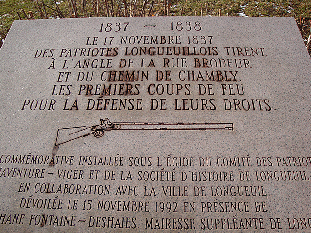 Stèle des Patriotes de 1837