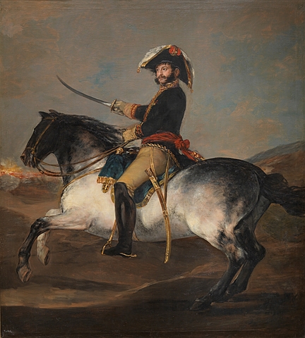 El general José de Palafox, a caballo