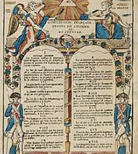 France writes the Declaration of the Rights of Man