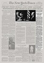 Tower Commission concludes report (1987)