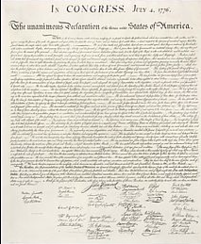 The United States declares Independence
