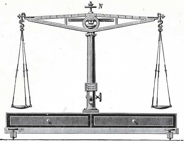 Konstruktion einer hydrostatische Waage zur Dichtemessung