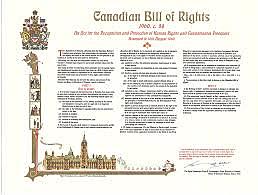 Prime Minister John Diefenbaker brings in the Canadian Bill of Rights.