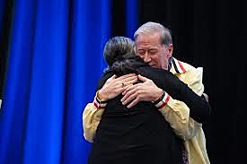 The Anglican church apologizes to residential school victims.