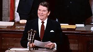 Reagan delivers his first State of the Union